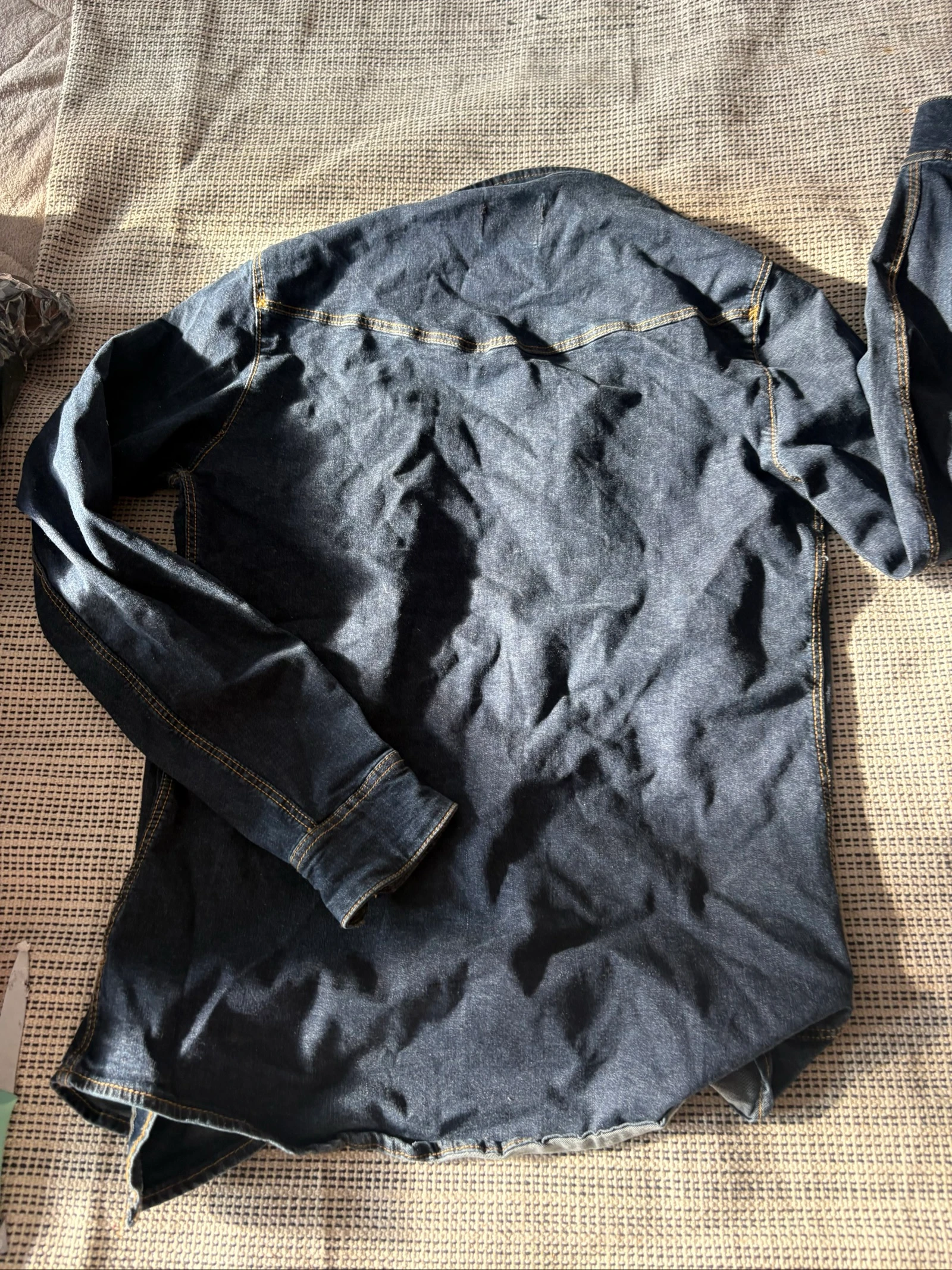 Bershka Muscle Fit S spijkerhemd denim shirt jeans – photo 9